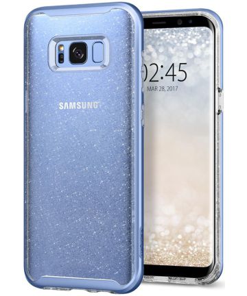 Spigen Neo Hybrid Crystal Case Galaxy S8 Glitter Blue Quartz Hoesjes