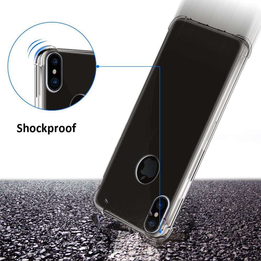 Apple iPhone X Robuust Transparant Hoesje afbeelding 8