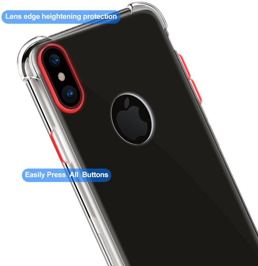 Apple iPhone X Robuust Transparant Hoesje afbeelding 5