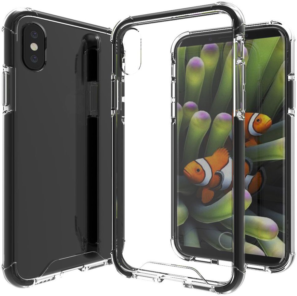 Apple iPhone X TPU Bumper Hoesje Zwart afbeelding 2