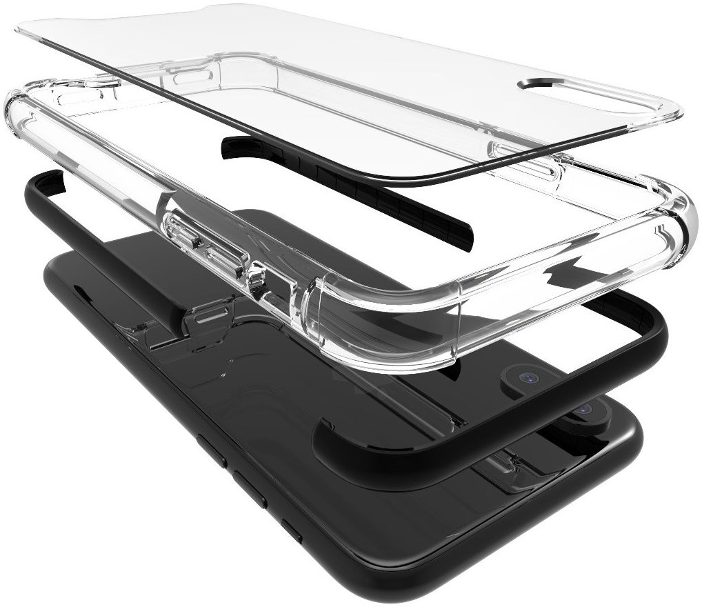 Apple iPhone X TPU Bumper Hoesje Zwart afbeelding 4