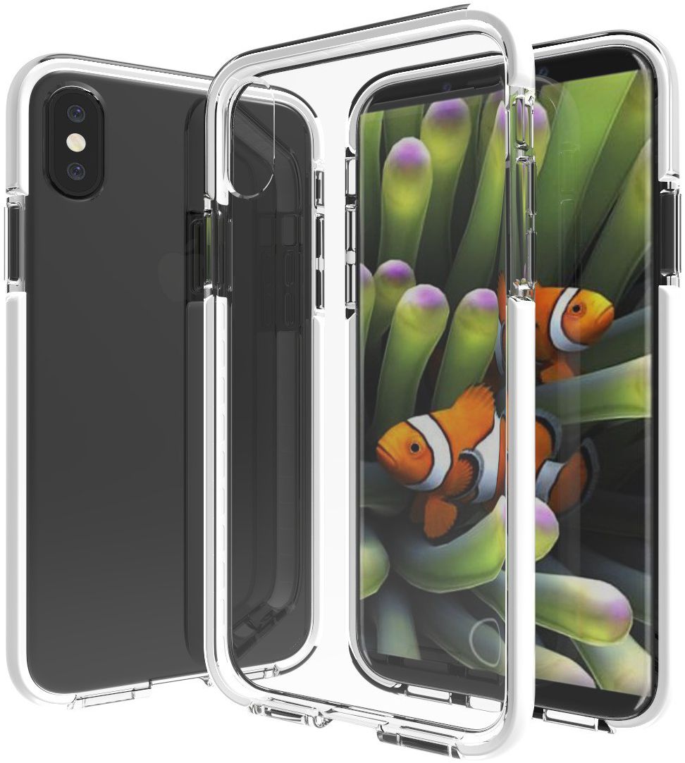 Apple iPhone X TPU Bumper Hoesje Wit afbeelding 1