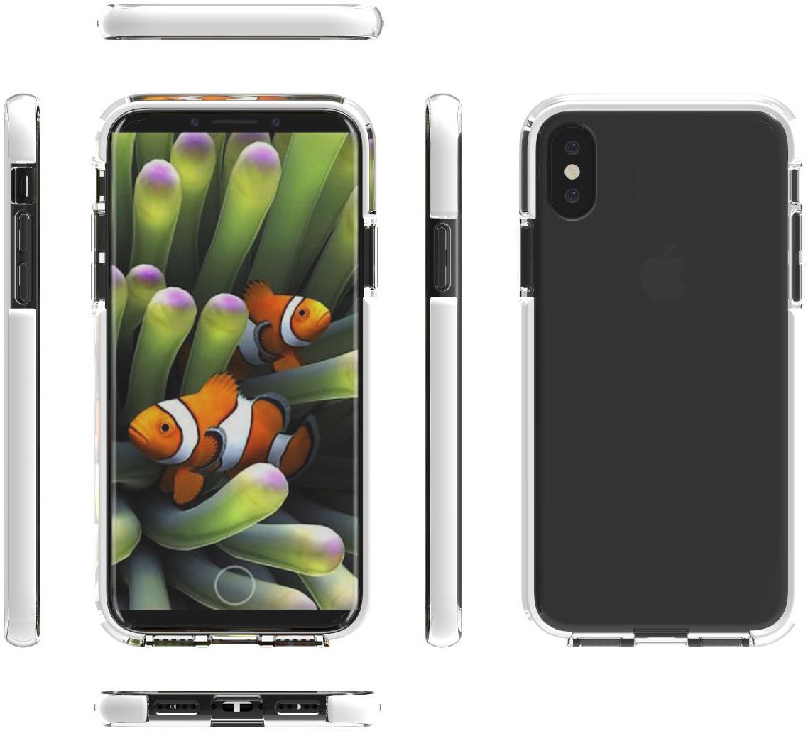 Apple iPhone X TPU Bumper Hoesje Wit afbeelding 4