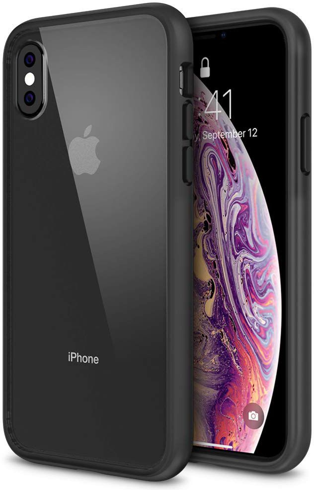 Apple iPhone X Hoesje Armor Backcover Zwart afbeelding 1