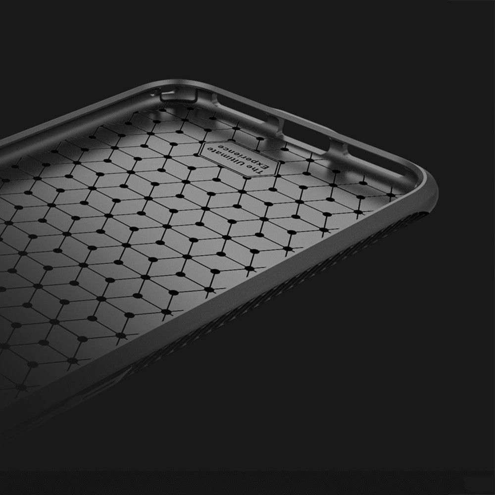 Apple iPhone X Robuust Geborsteld TPU Hoesje Zwart afbeelding 9