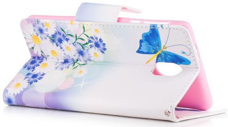 Nokia 3 Portemonnee Hoesje Print Bloemen &amp; Vlinder afbeelding 4