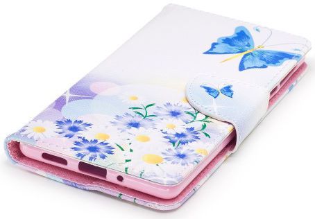 Nokia 3 Portemonnee Hoesje Print Bloemen &amp; Vlinder afbeelding 6