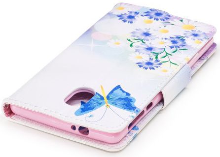 Nokia 3 Portemonnee Hoesje Print Bloemen &amp; Vlinder afbeelding 7