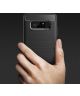 Samsung Galaxy Note 8 Geborsteld TPU Hoesje Zwart
