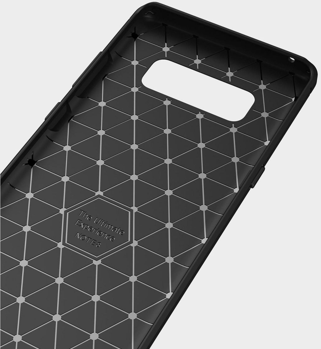 Samsung Galaxy Note 8 Geborsteld TPU Hoesje Zwart afbeelding 13