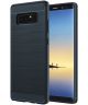 Samsung Galaxy Note 8 Geborsteld TPU Hoesje Blauw