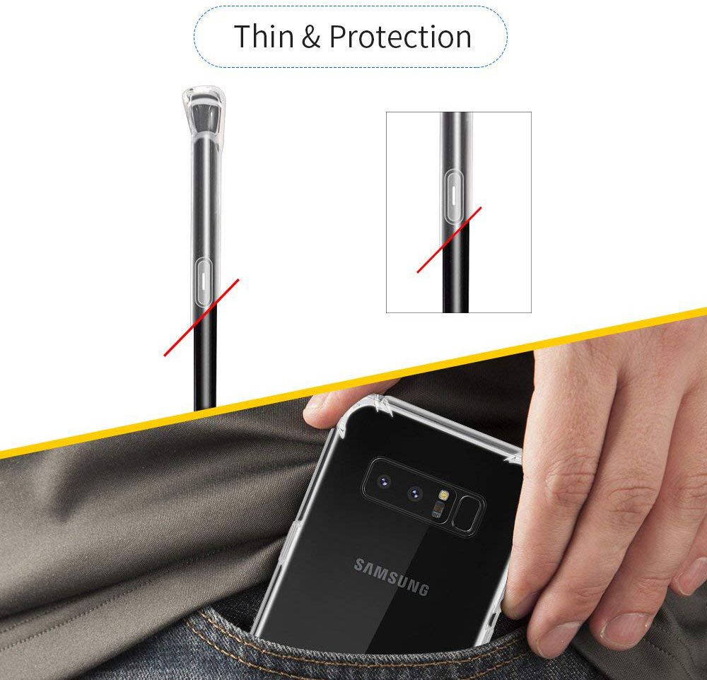 Samsung Galaxy Note 8 Robuust Transparant Hoesje afbeelding 7
