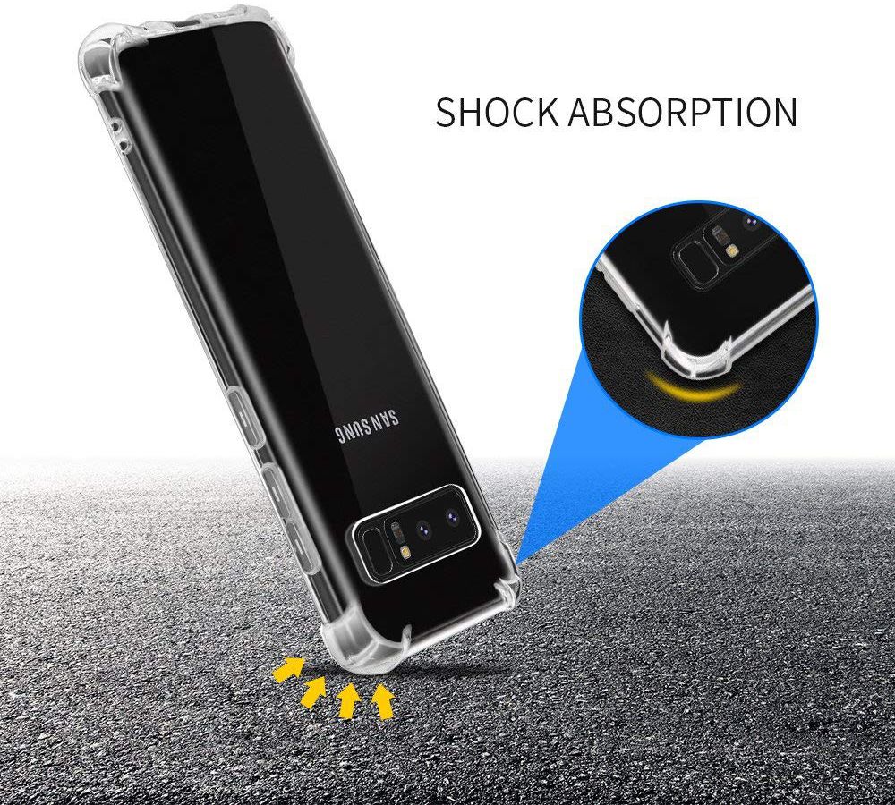 Samsung Galaxy Note 8 Robuust Transparant Hoesje afbeelding 3