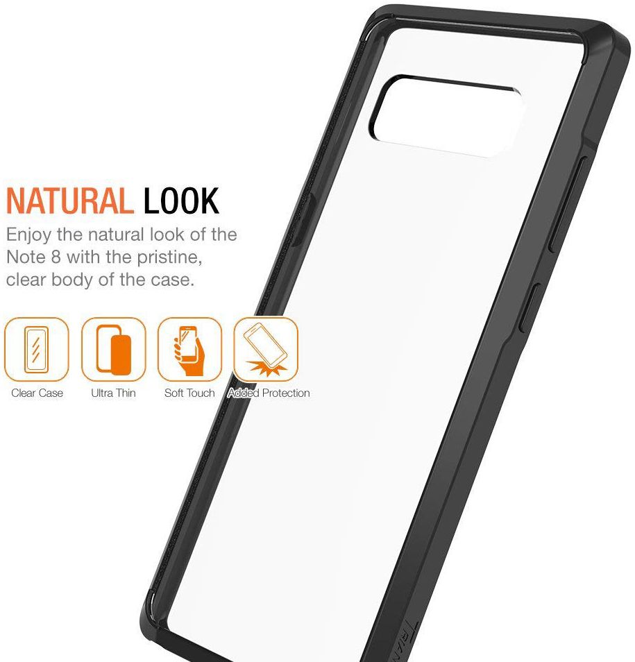 Samsung Galaxy Note 8 TPU Bumper Hoesje Zwart afbeelding 2