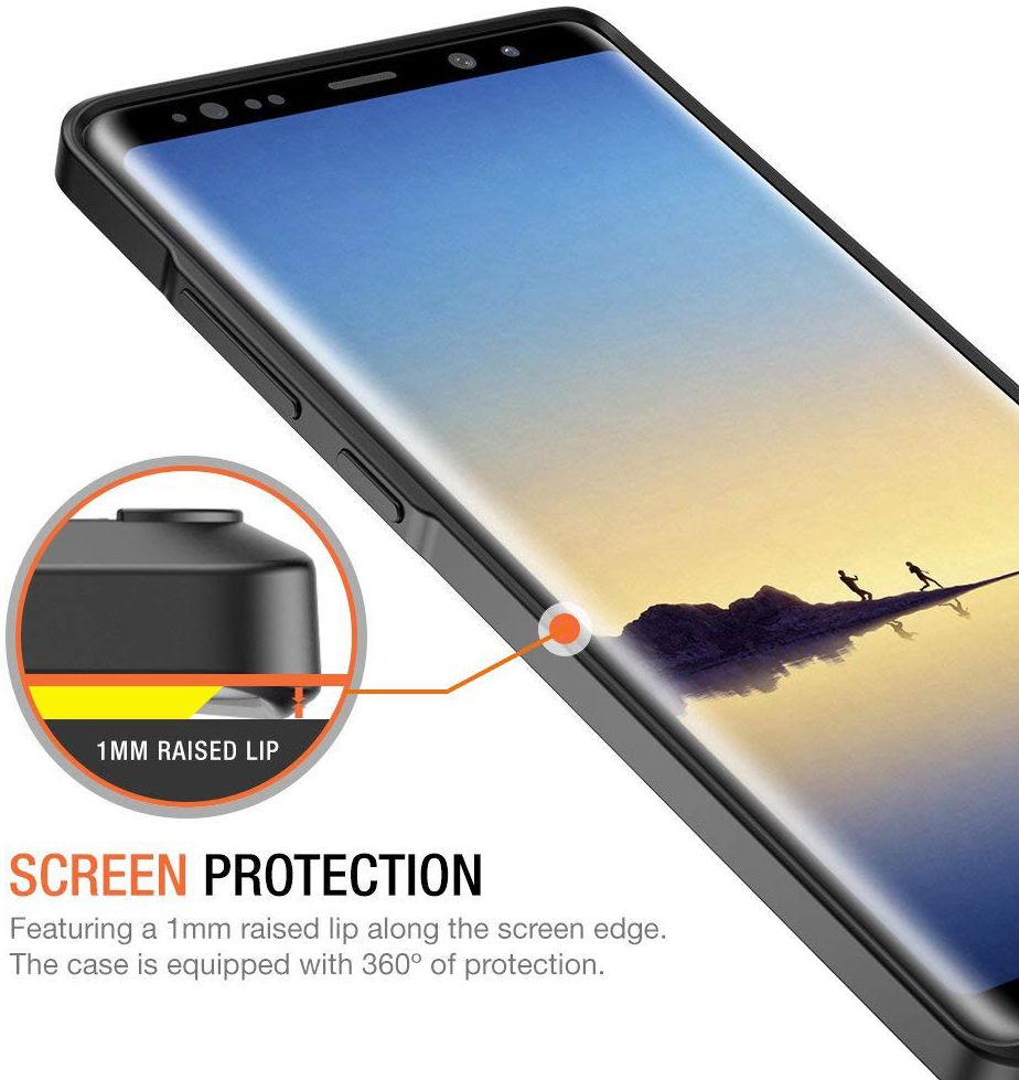 Samsung Galaxy Note 8 TPU Bumper Hoesje Zwart afbeelding 4