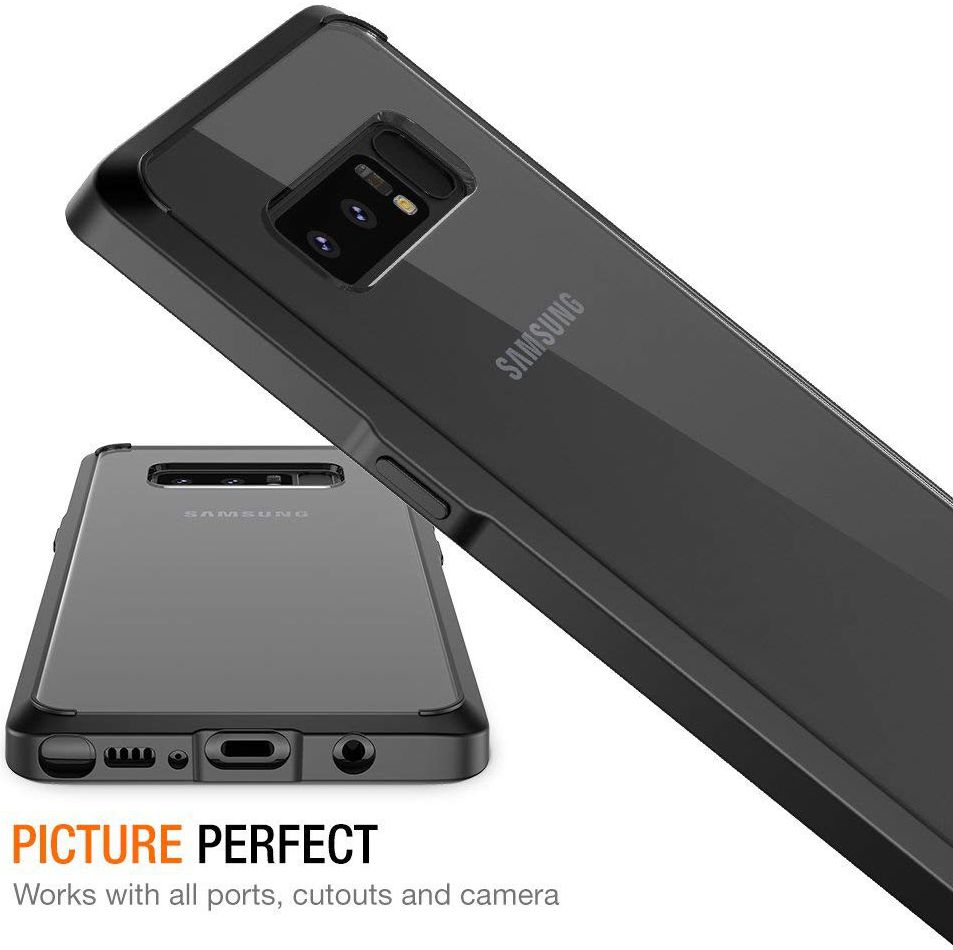 Samsung Galaxy Note 8 TPU Bumper Hoesje Zwart afbeelding 5