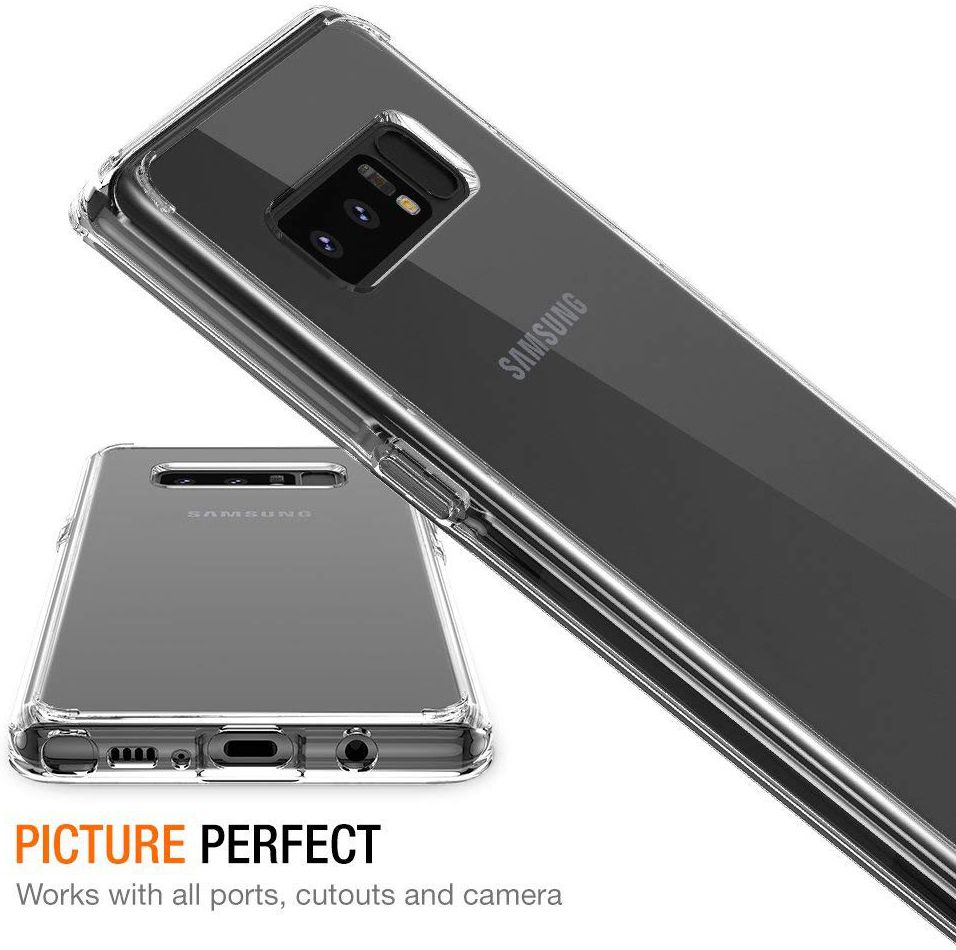 Samsung Galaxy Note 8 TPU Bumper Hoesje Transparant afbeelding 4