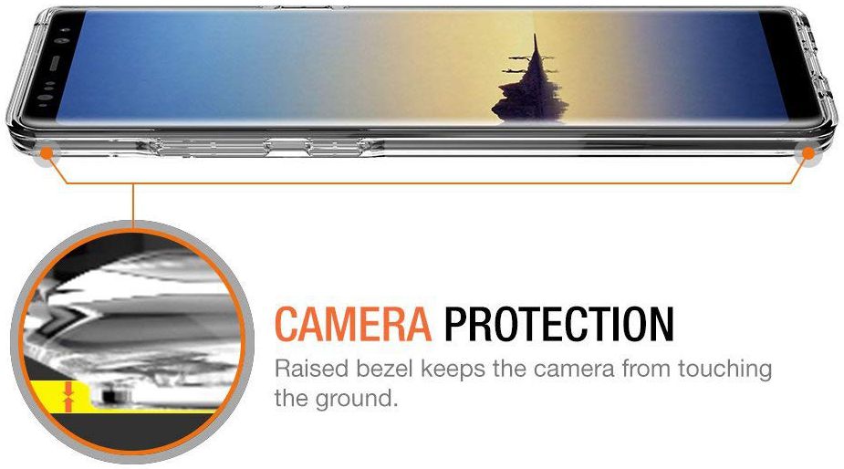 Samsung Galaxy Note 8 TPU Bumper Hoesje Transparant afbeelding 5