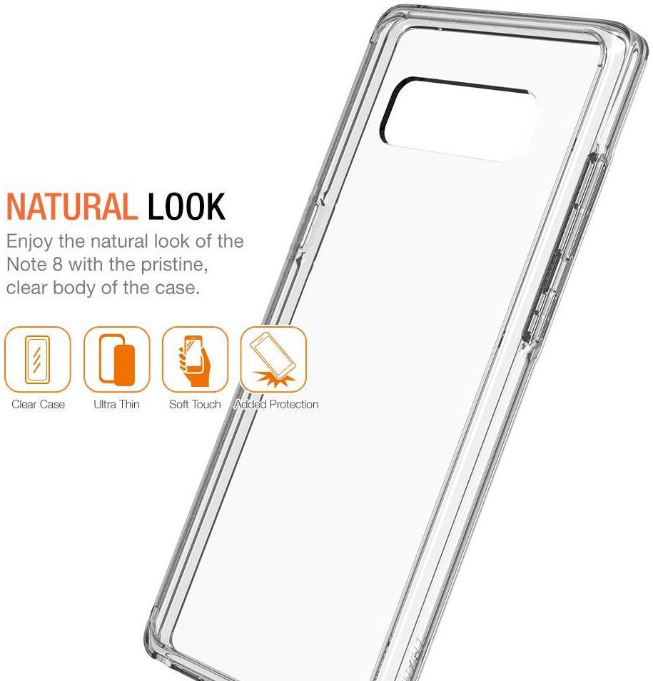 Samsung Galaxy Note 8 TPU Bumper Hoesje Transparant afbeelding 2