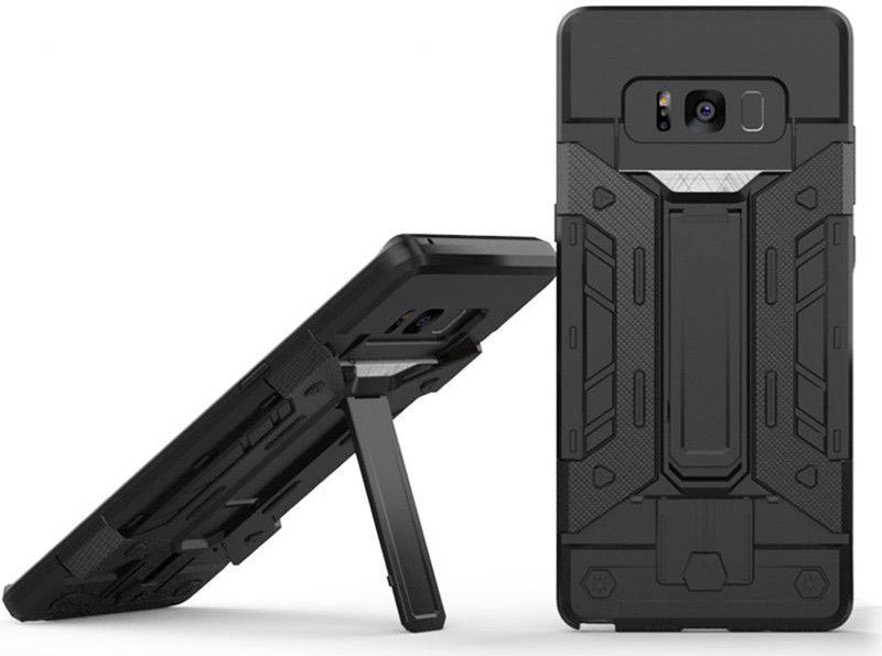 Samsung Galaxy Note 8 Hoesje met Kaarthouder Zwart afbeelding 1
