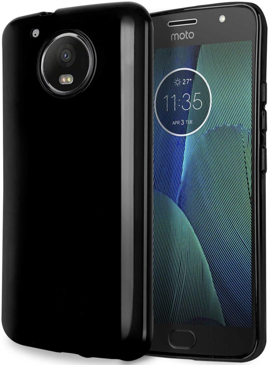 Motorola Moto G5s TPU Hoesje Zwart afbeelding 1