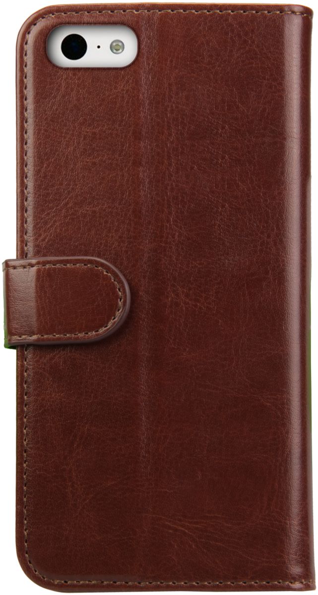 Rosso Element Apple iPhone 5C Hoesje Book Cover Bruin afbeelding 4