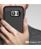 Samsung Galaxy S7 Geborsteld Hoesje Groen