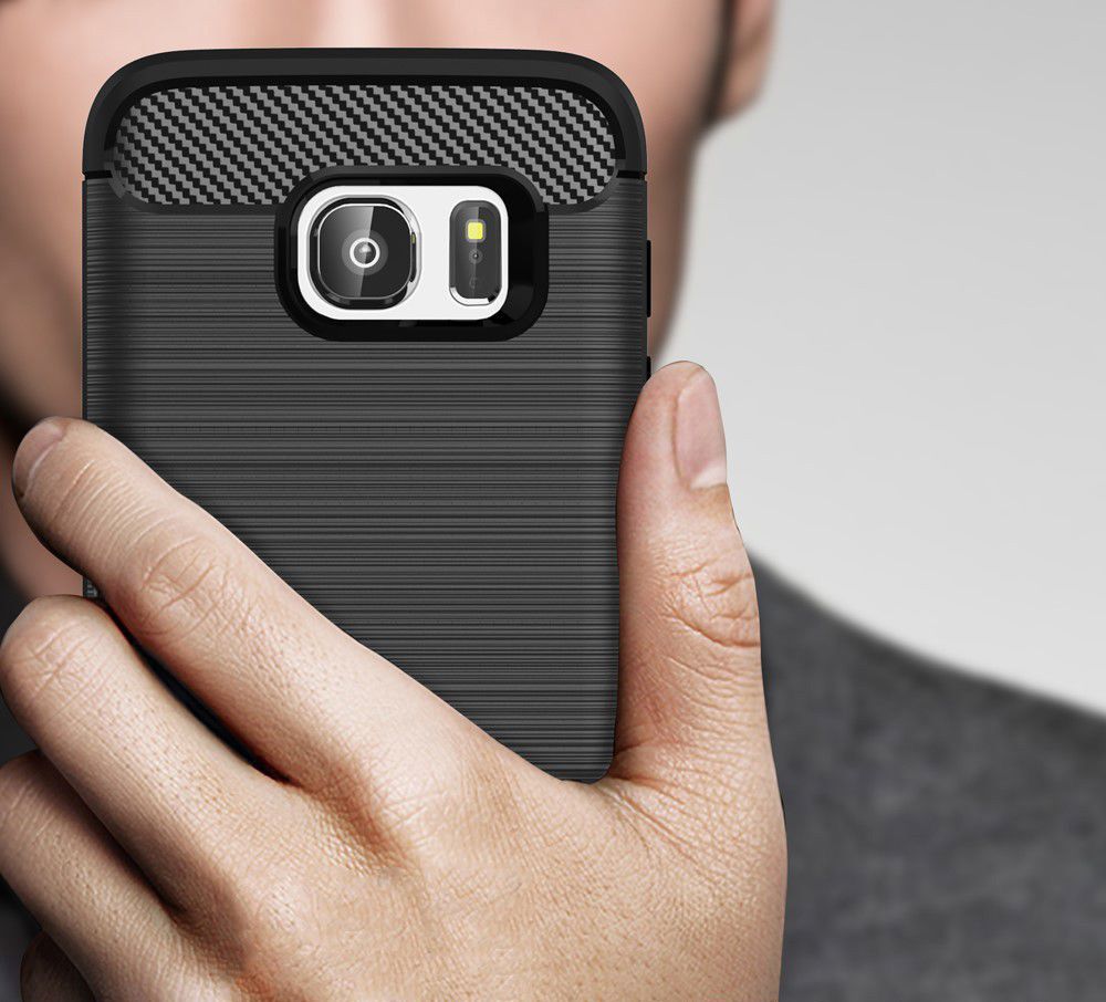 Samsung Galaxy S7 Geborsteld Hoesje Blauw afbeelding 3