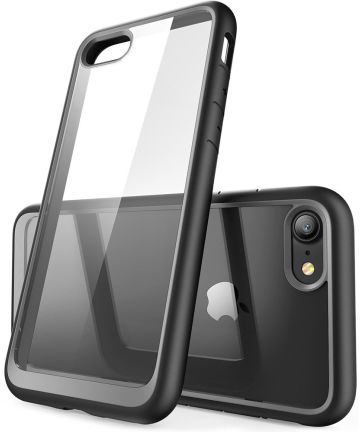 Apple iPhone SE (2020) Hoesje Transparant met Shock Proof Bumper Zwart Hoesjes