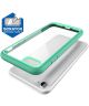 Transparant Apple iPhone 7 / 8 Hoesje met Bumper Groen
