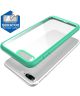 Transparant Apple iPhone 7 Plus / 8 Plus Hoesje met Bumper Groen