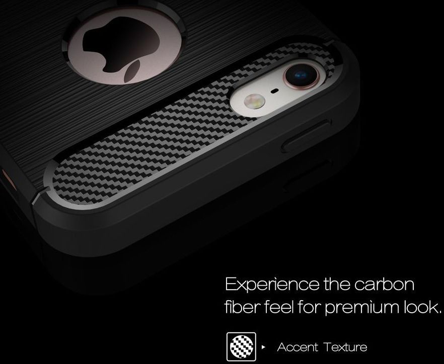 Apple iPhone 5(S)/SE Geborsteld TPU Hoesje Grijs afbeelding 5