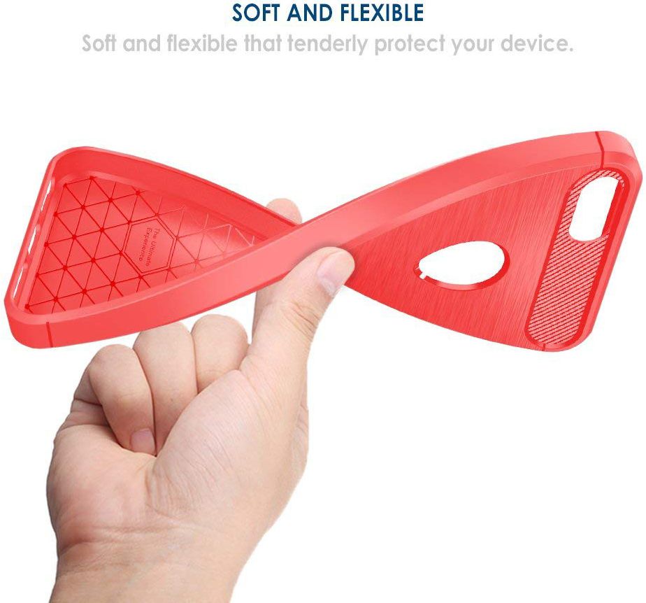 Apple iPhone 5(S)/SE Geborsteld TPU Hoesje Rood afbeelding 6