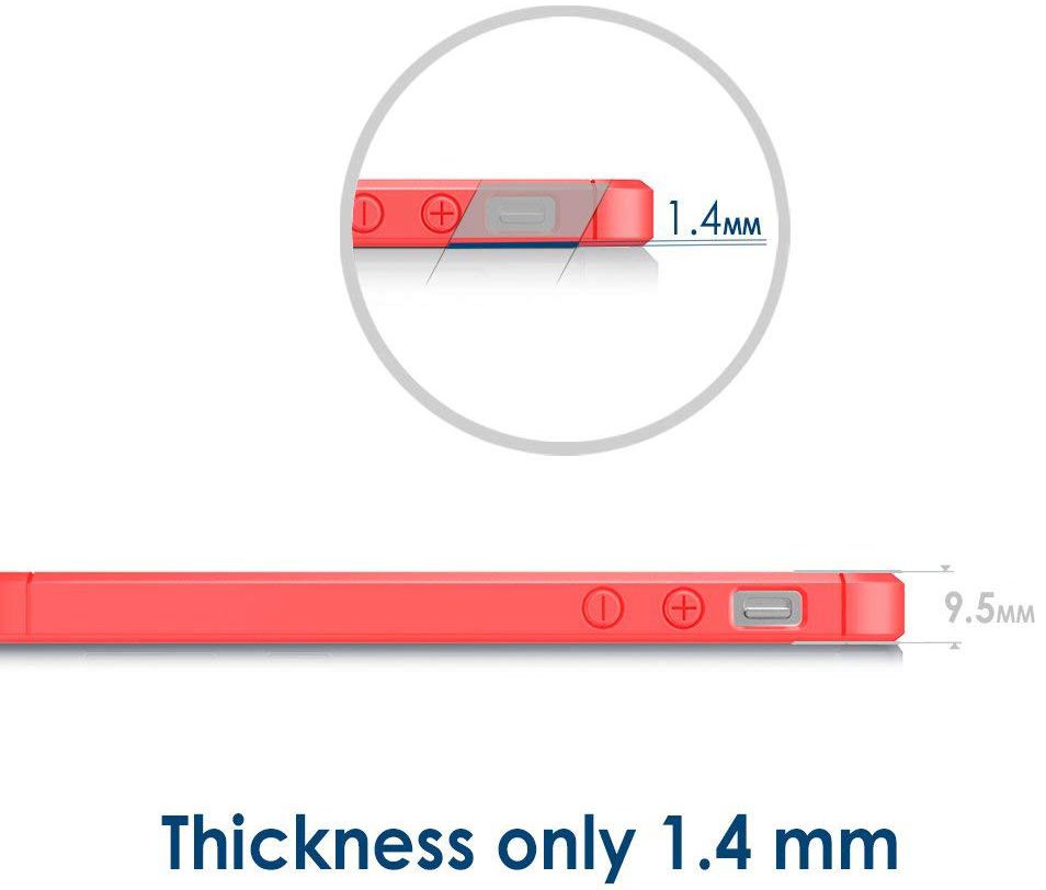 Apple iPhone 5(S)/SE Geborsteld TPU Hoesje Rood afbeelding 8