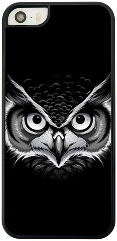 Apple iPhone 5 / 5S / SE Back Cover met Uil Opdruk afbeelding 1