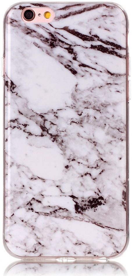 Apple iPhone 6 / 6S TPU Hoesje Marmer Wit afbeelding 6