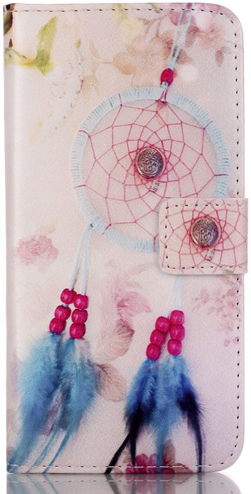 Apple iPhone 5 / 5S / SE Portemonnee Hoesje met Dromenvanger Print afbeelding 1
