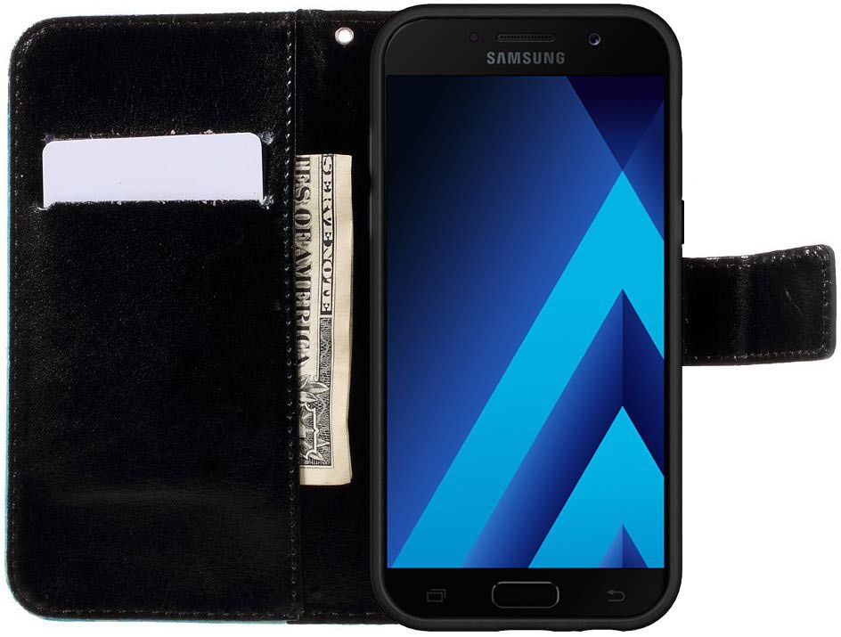 Samsung Galaxy A5 (2017) Portemonnee Hoesje Vlinder afbeelding 2