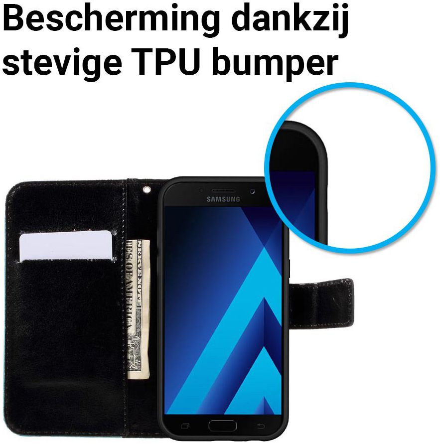 Samsung Galaxy A5 (2017) Portemonnee Hoesje Vlinder afbeelding 6