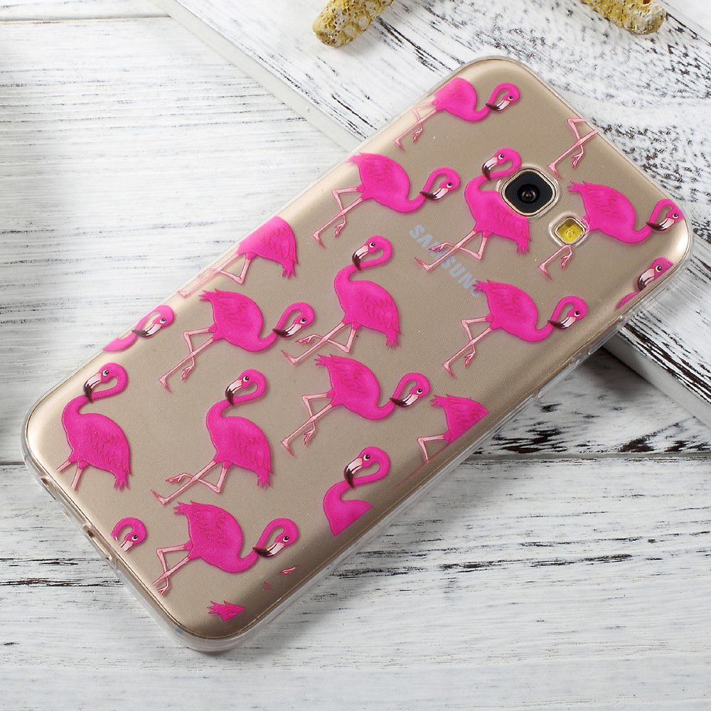 Samsung Galaxy A5 (2017) TPU Hoesje Flamingos afbeelding 1