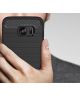 Samsung Galaxy S7 Edge Geborsteld TPU Hoesje Grijs