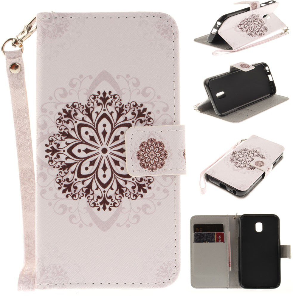 Samsung Galaxy J3 (2017) Portemonnee Hoesje met Bloem Print afbeelding 10