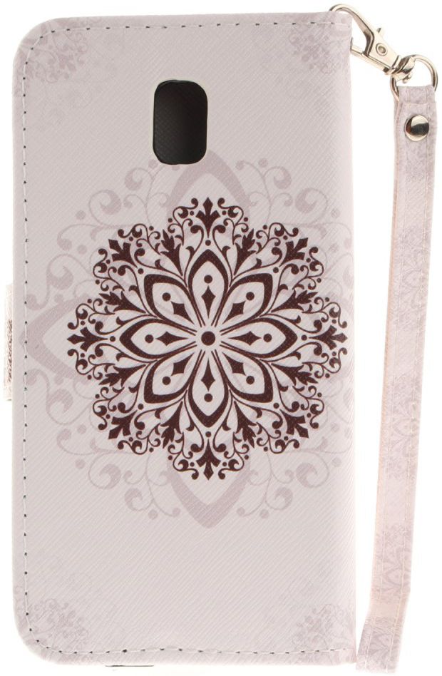 Samsung Galaxy J3 (2017) Portemonnee Hoesje met Bloem Print afbeelding 4