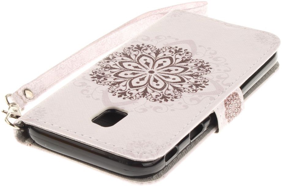 Samsung Galaxy J3 (2017) Portemonnee Hoesje met Bloem Print afbeelding 6