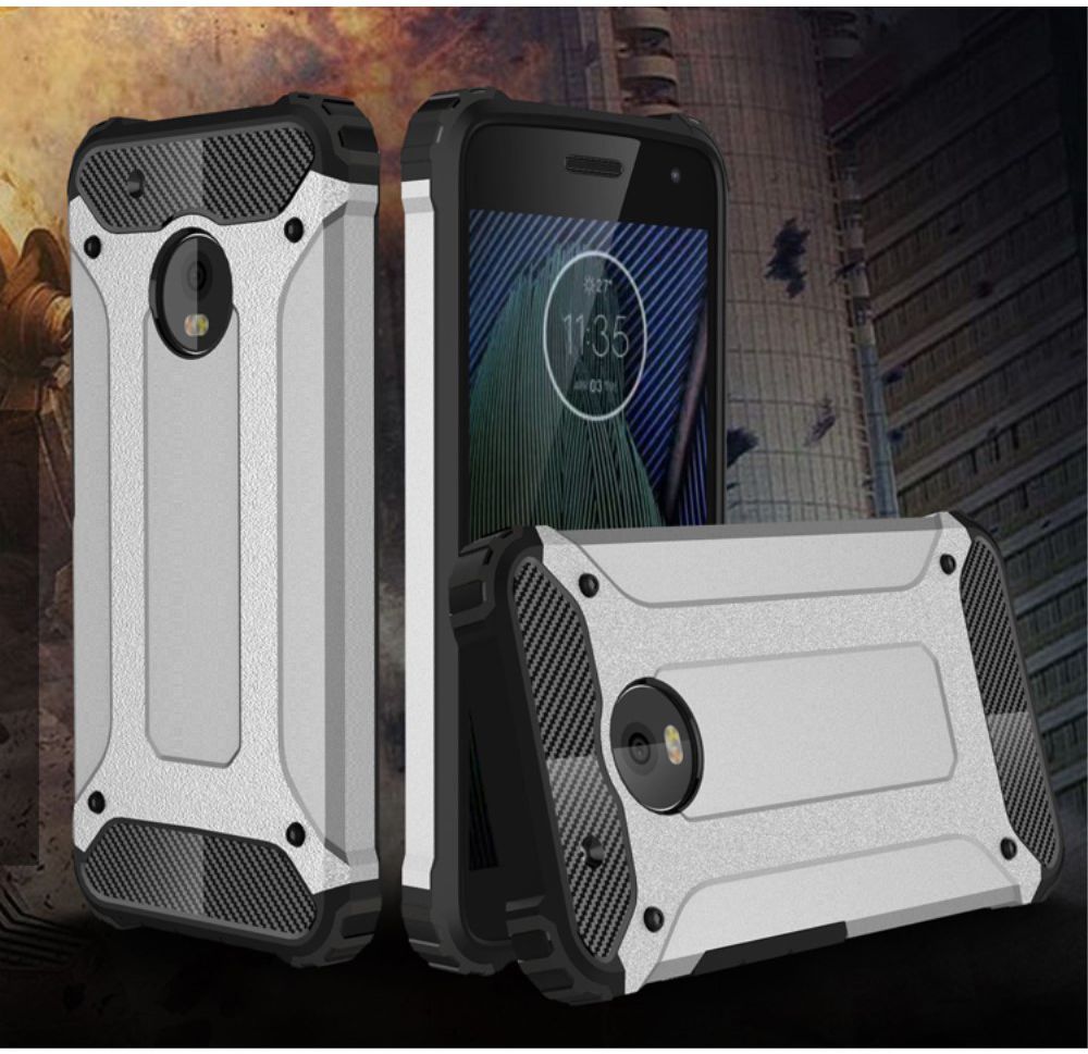 Motorola Moto G5 Plus Hybride Hoesje Blauw afbeelding 2