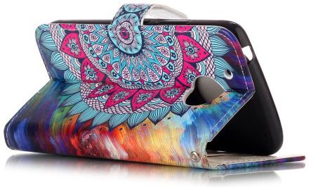 Motorola Moto G5 Portemonnee Hoesje met Bloem Print afbeelding 2