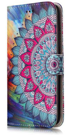 Motorola Moto G5 Portemonnee Hoesje met Bloem Print afbeelding 1