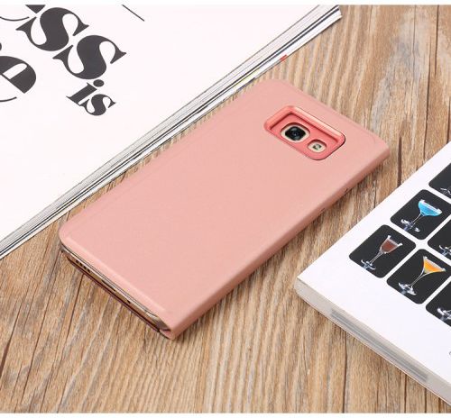 Samsung Galaxy A3 (2017) Spiegel Hoesje Roze afbeelding 3