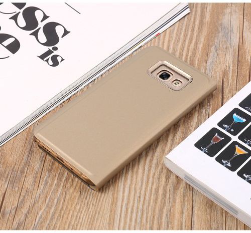 Samsung Galaxy A3 (2017) Spiegel Hoesje Goud afbeelding 3