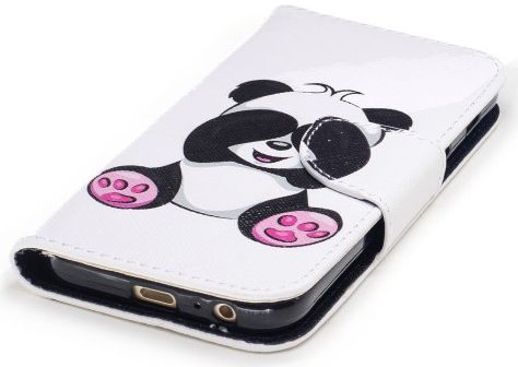 Samsung Galaxy A3 (2017) Portemonnee Hoesje met Panda Print afbeelding 6